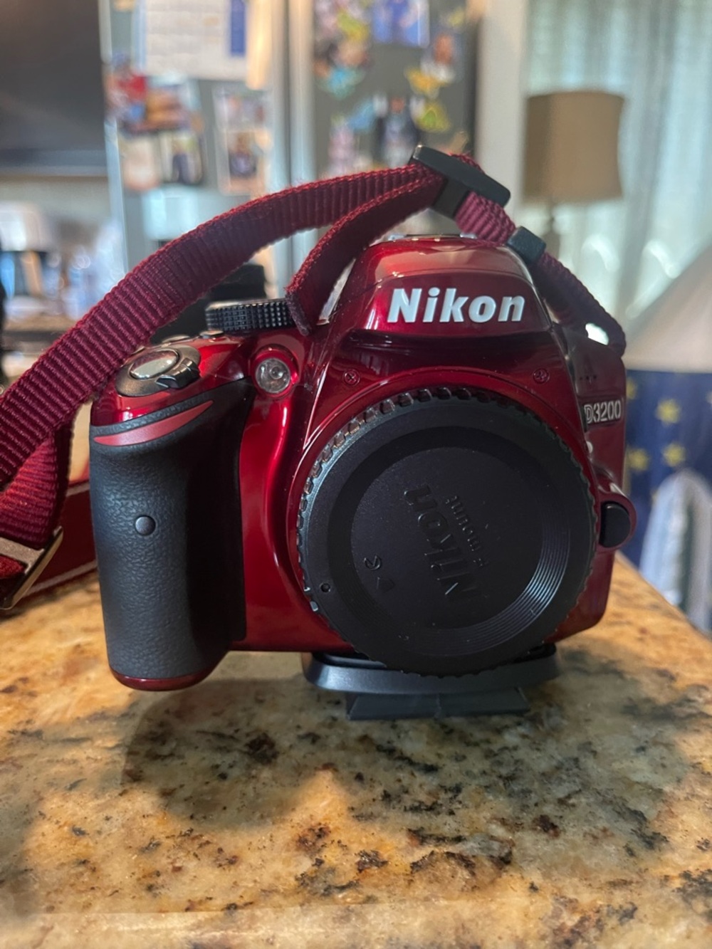 Nikon D3200 24.2 MP Digital SLR Camera - Red (Kit w/ AF-S DX VR 18-55mm Lens)